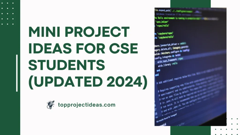 Mini Project Ideas for CSE Students