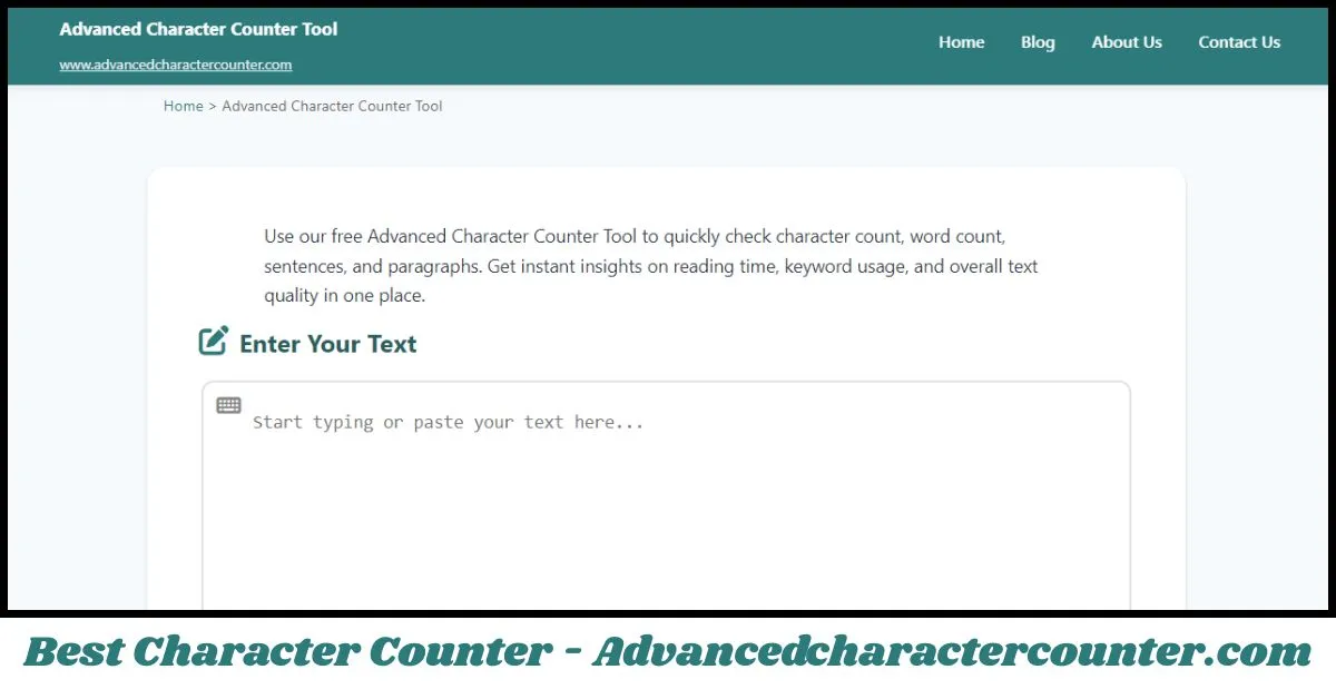 Best Character Counter - Advancedcharactercounter.com